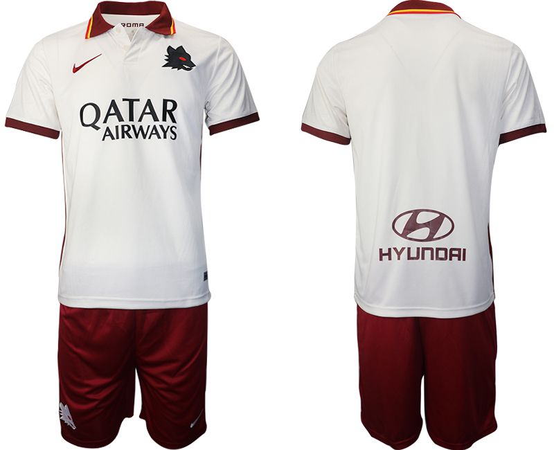 Men 2020-2021 Club Rome away white blank Nike Soccer Jersey